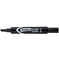 黑色永久性记号笔 - Avery Marks-A-Lot 凿尖