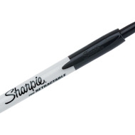 黑色可​​伸缩 Sharpie 永久性记号笔