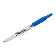 蓝色可伸缩Sharpie永久记号笔