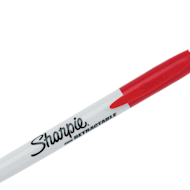 红色可伸缩Sharpie永久记号笔