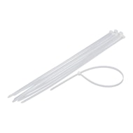 11" Cable/Zip Ties White - 100 ct.