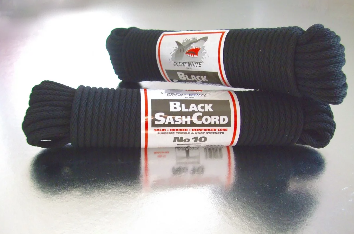 #10 Black Sash Cord - 100 ft. hank (5/16")