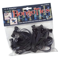 BongoTies 10-pack - Black Bongo Pin
