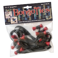 BongoTies 10-pack - Red Bongo Pin