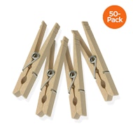 C47 - 50 ct. Classic Spring Wooden Clothespins