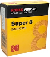 Kodak VISION3 500T Color Negative Film #7219 - Super 8mm x 50' Roll