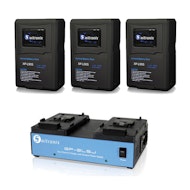 V-Mount (3) 98WH Batteries and Charger