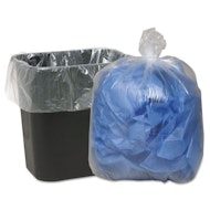 Clear Trash Can Liner, 1.75mil, 60gal 10 bags