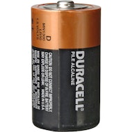 D Duracell Coppertop Battery - single
