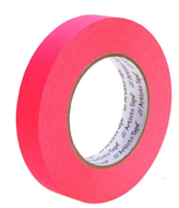 1" Fluorescent Pink Artist/Console Paper Tape