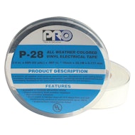 P-28 White Electrical Tape