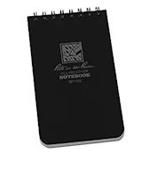 Black Top Spiral Notebook 3" x 5"