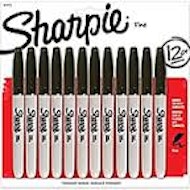 Sharpie Fine-Point Black - 12 Pack